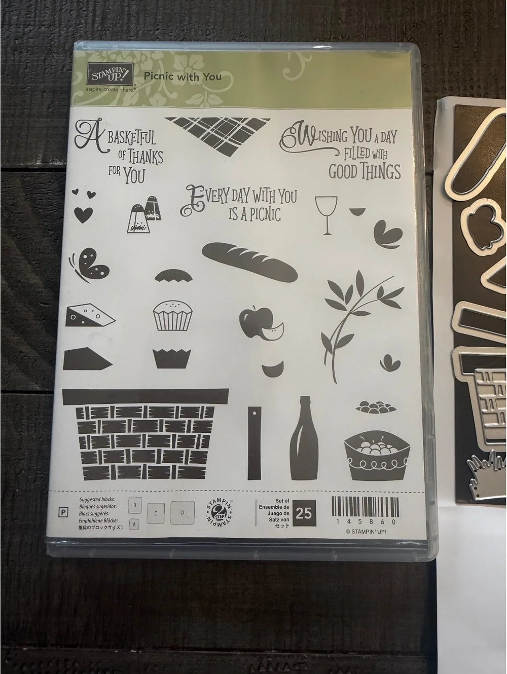 Stampin’ Up Picnic With You stamp set and Picnic Basket Builder Framelits Dies